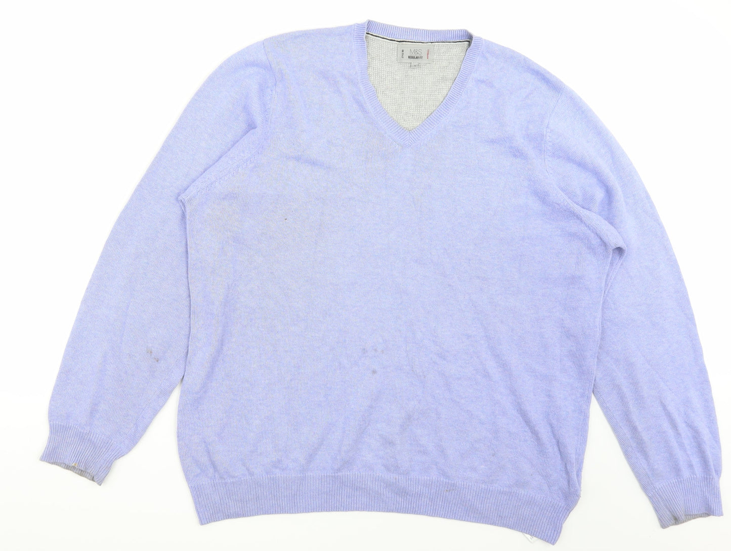 Marks and Spencer Mens Purple   Pullover Jumper Size L