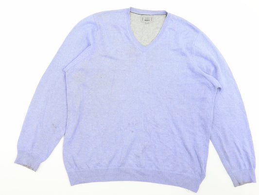 Marks and Spencer Mens Purple   Pullover Jumper Size L