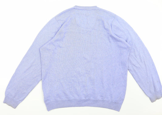 Marks and Spencer Mens Purple   Pullover Jumper Size L