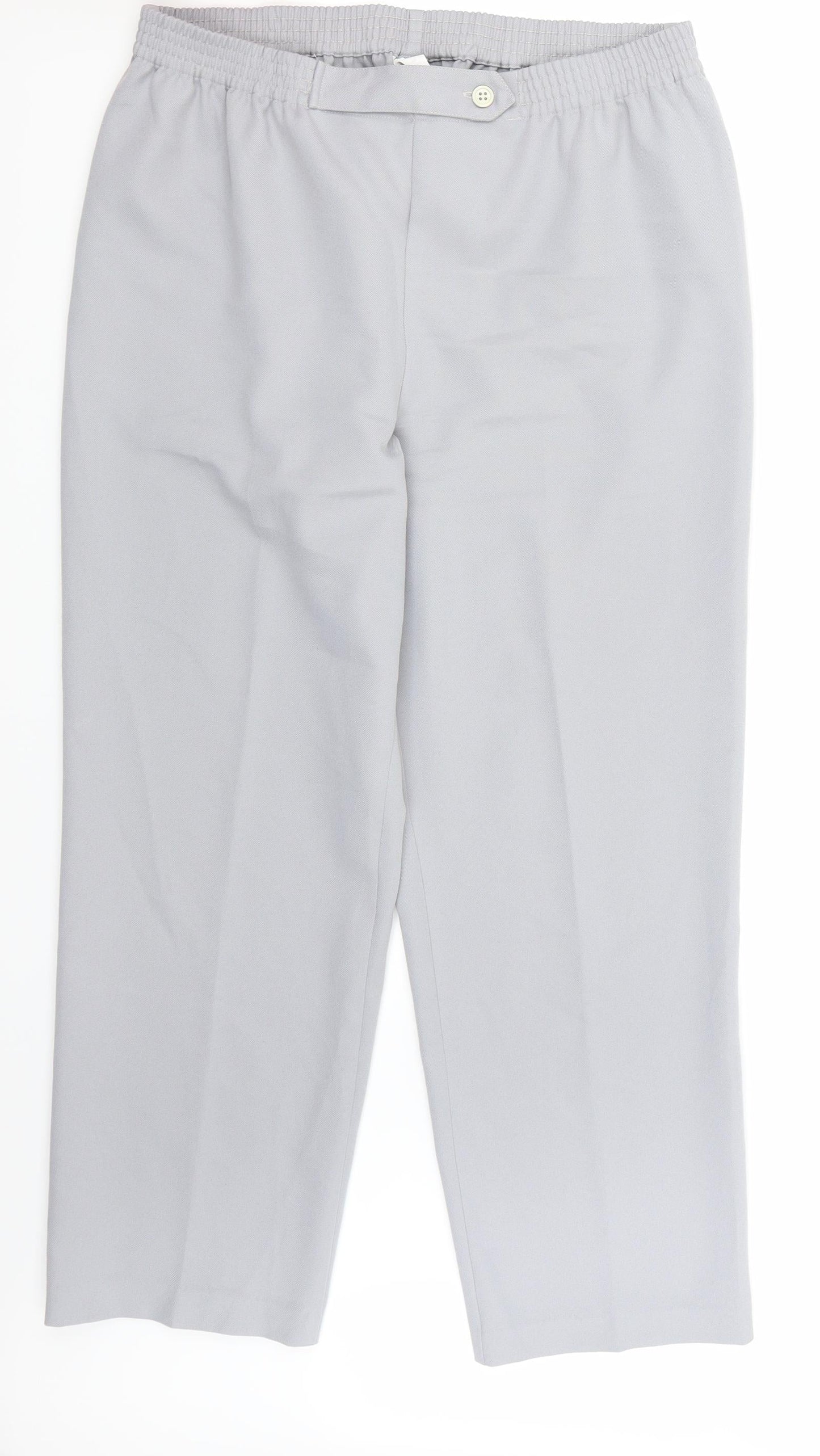 Womens UK Size 18 Preworn Regular Fit  Grey Trousers