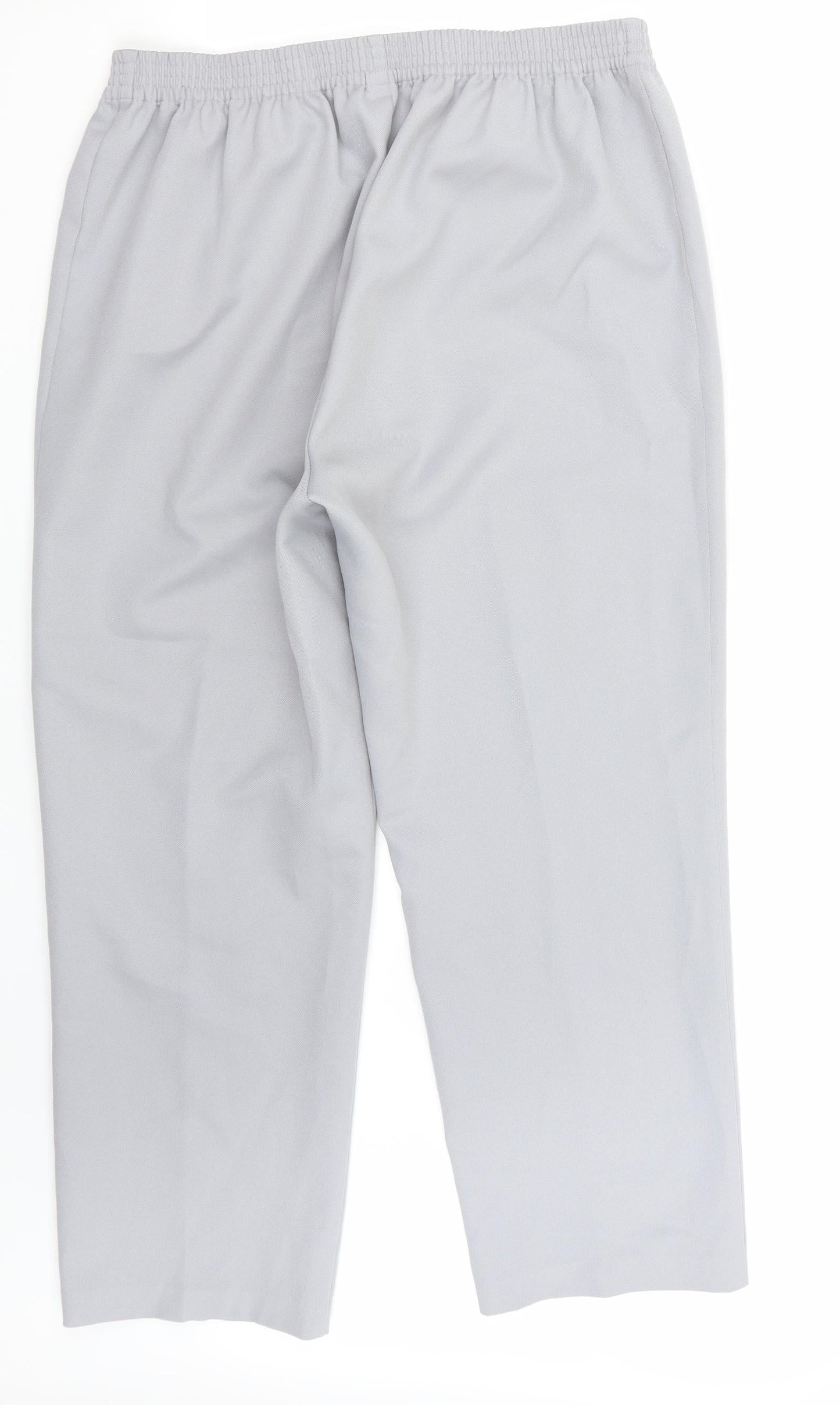 Womens UK Size 18 Preworn Regular Fit  Grey Trousers