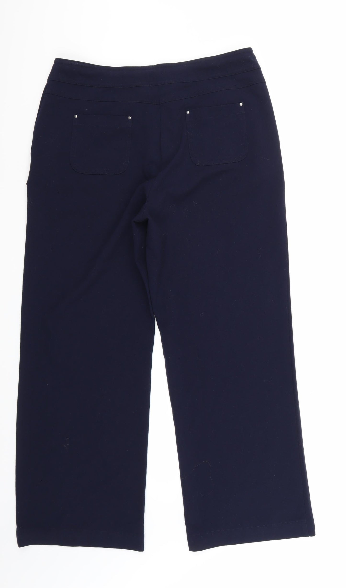 Isle Womens Blue   Trousers  Size 14 L28 in