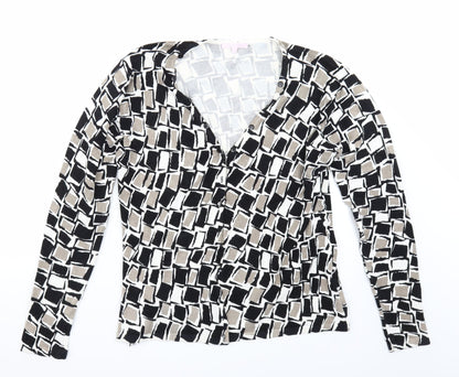 Christina Womens White   Cardigan Jumper Size L