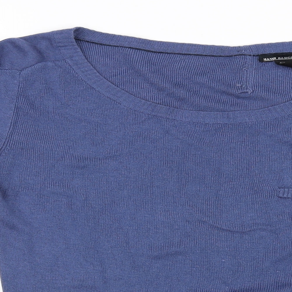 mango basics  Womens Blue   Pullover Jumper Size XL