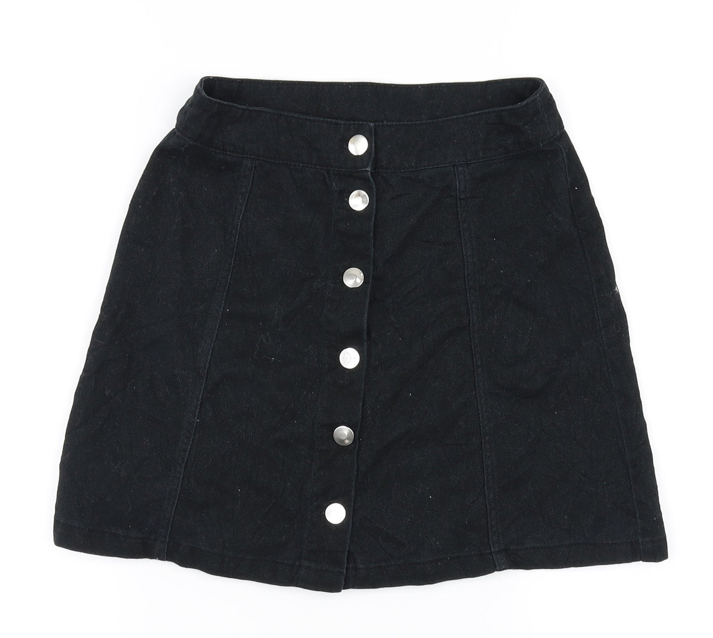 Divided Womens Black   A-Line Skirt Size 8