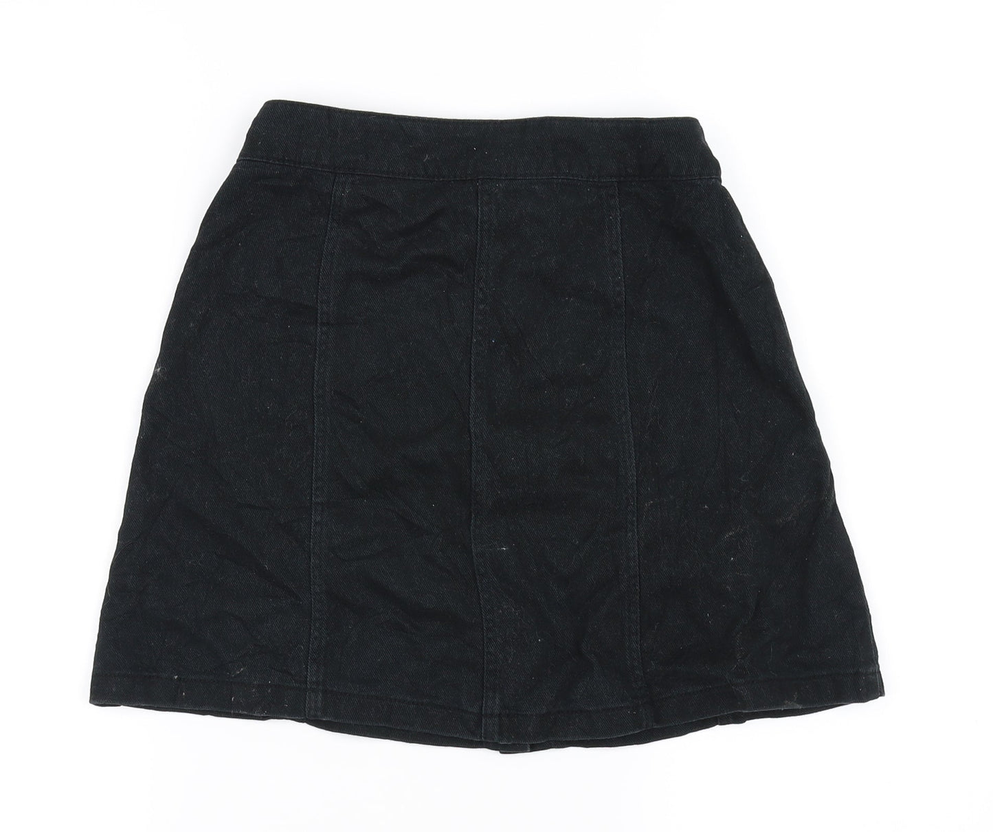 Divided Womens Black   A-Line Skirt Size 8