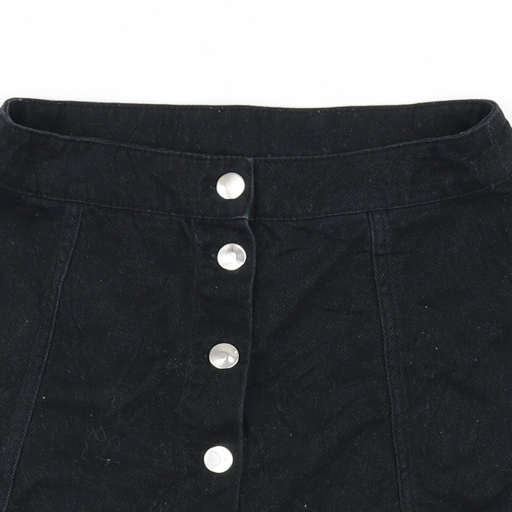 Divided Womens Black   A-Line Skirt Size 8