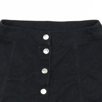 Divided Womens Black   A-Line Skirt Size 8