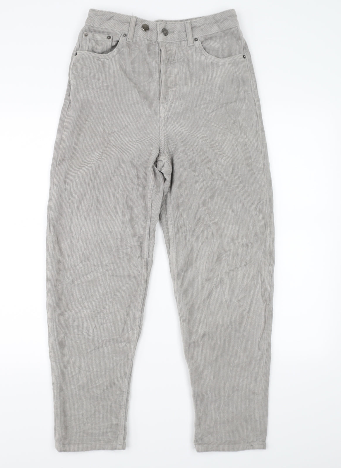 Mens UK Size 24 Topshop Regular Fit Straight Grey Jeans