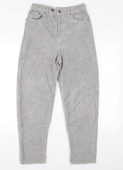 Mens UK Size 24 Topshop Regular Fit Straight Grey Jeans