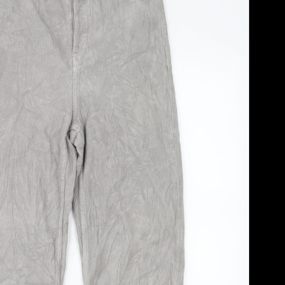 Mens UK Size 24 Topshop Regular Fit Straight Grey Jeans