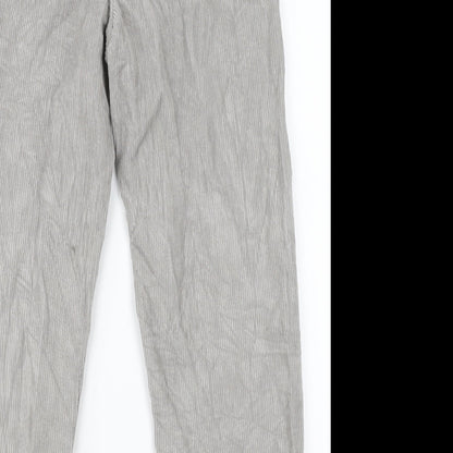 Mens UK Size 24 Topshop Regular Fit Straight Grey Jeans