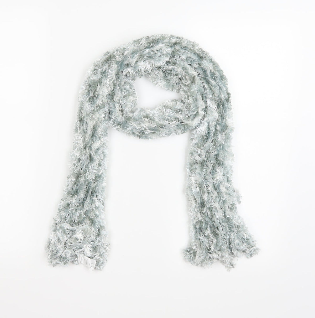 Preworn Womens Silver  Knit  Scarf