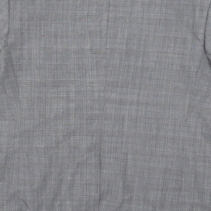 Taylor & Cutter Mens Grey Check Rayon Jacket Suit Jacket Size 40