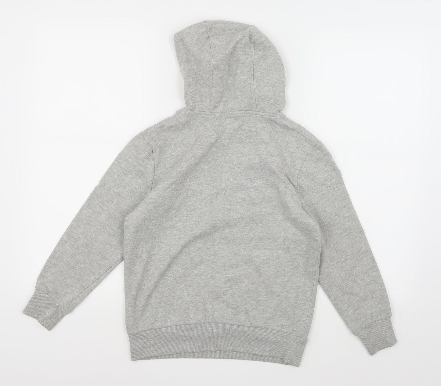 F&F Boys Grey  Jersey Pullover Hoodie Size 9-10 Years