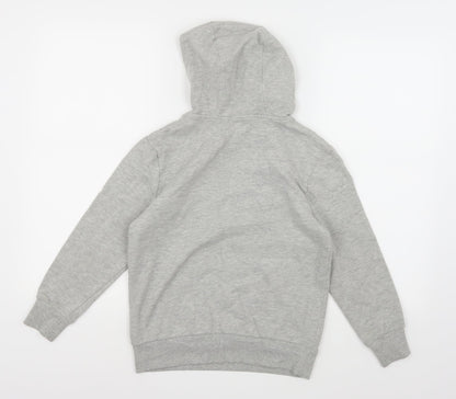 F&F Boys Grey  Jersey Pullover Hoodie Size 9-10 Years