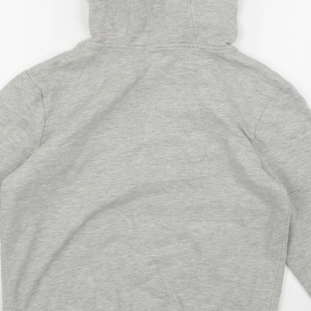 F&F Boys Grey  Jersey Pullover Hoodie Size 9-10 Years