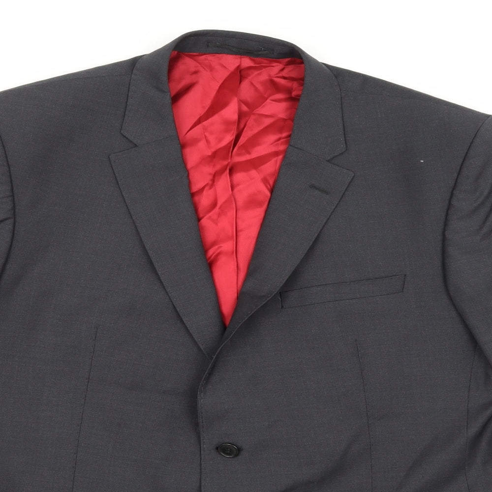 Mens UK Size 44 Santinelli Regular Grey Suit Jacket