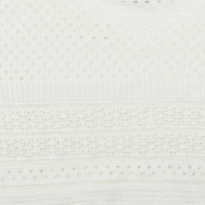 Papaya Womens White  Knit Pullover Jumper Size M
