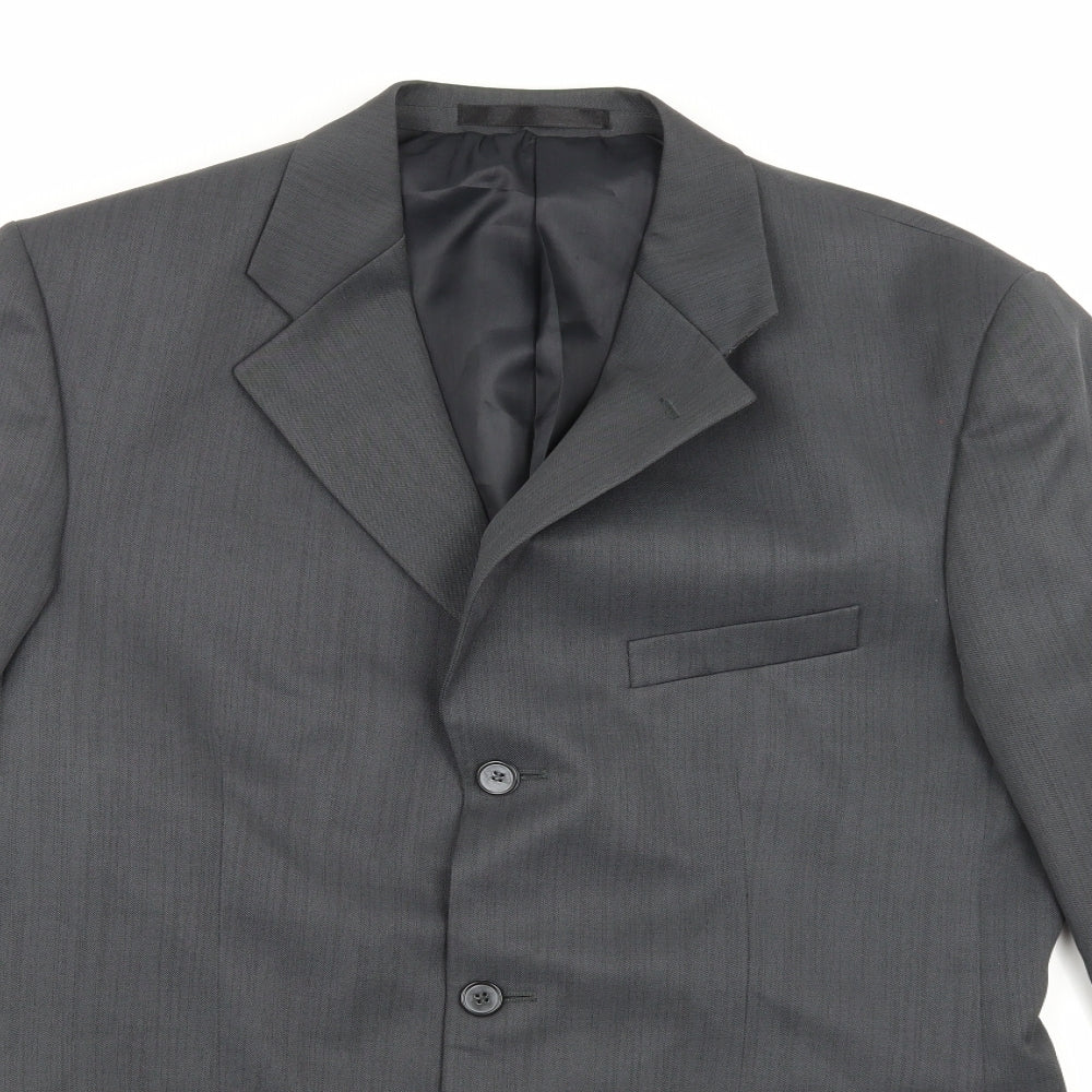 Mens UK Size 40 Zantos Regular Grey Suit Jacket