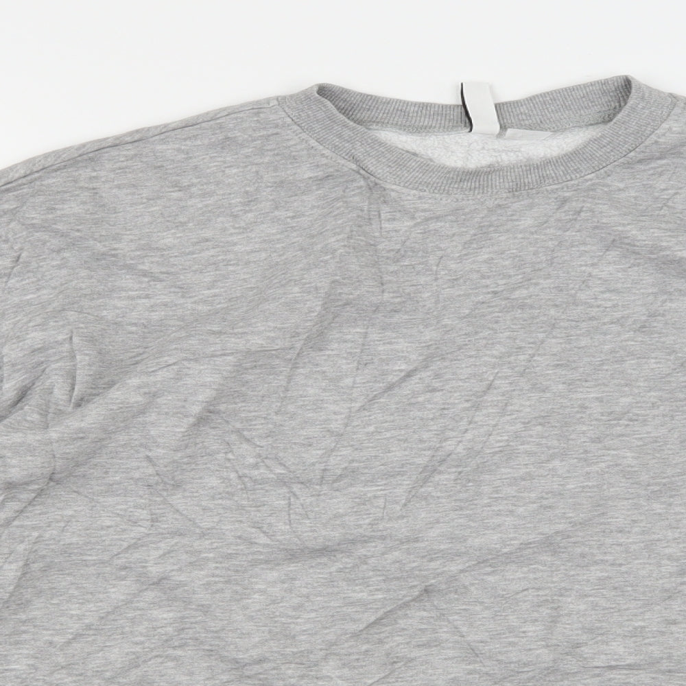 Womens UK Size M Divided by H&M Grey Pullover Sweatshirt