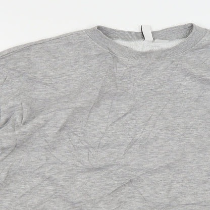 Womens UK Size M Divided by H&M Grey Pullover Sweatshirt