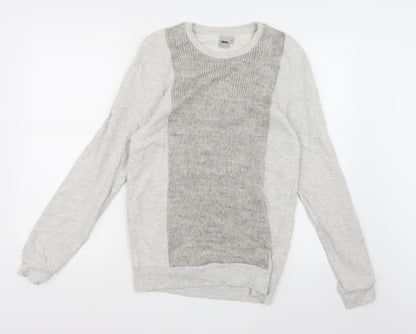 Mens UK Size M ASOS Grey Pullover Sweatshirt