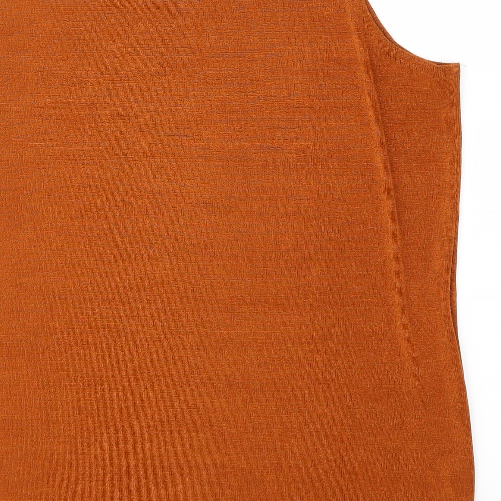 NICE Womens Brown   Basic Tank Size M