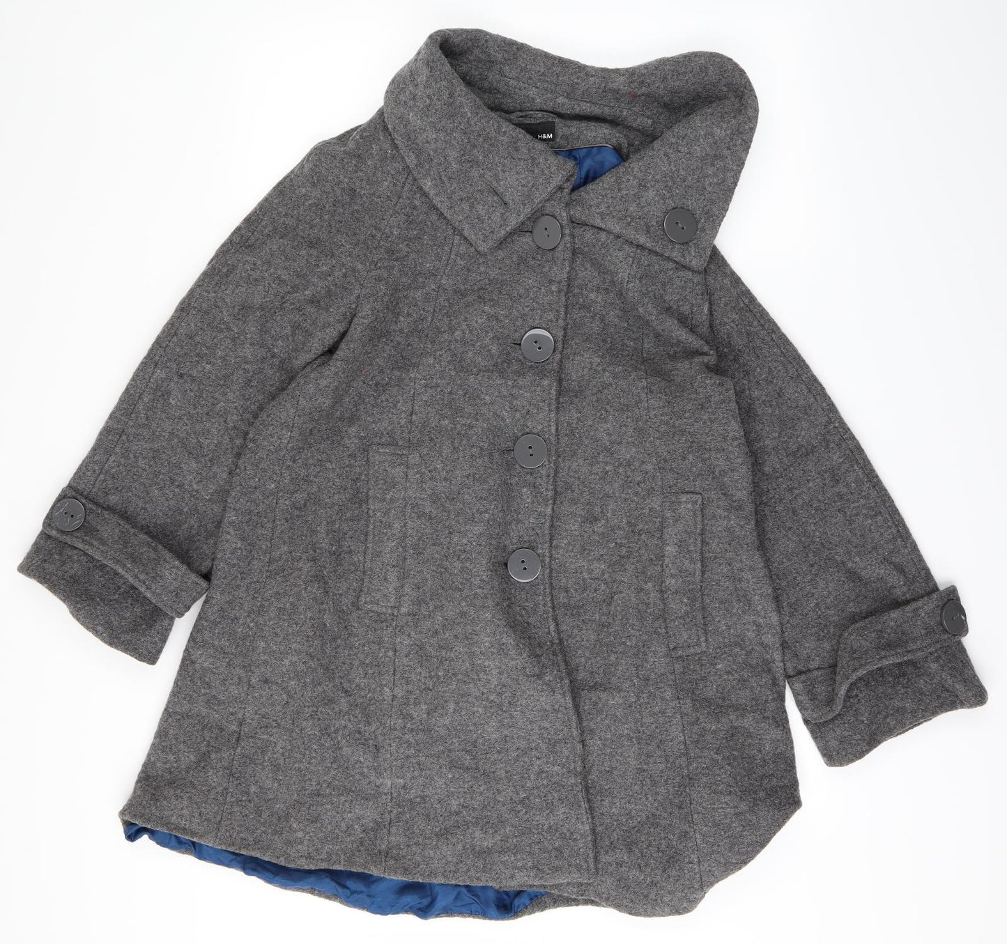 Womens UK Size 10 H&M Grey Jacket