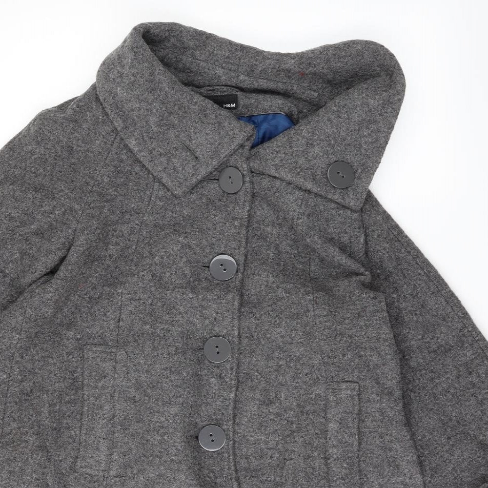 Womens UK Size 10 H&M Grey Jacket