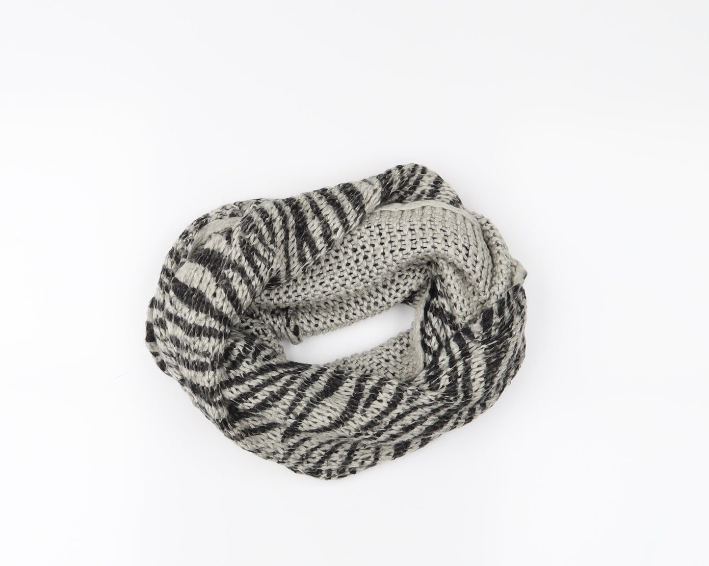 Preworn Womens Grey Animal Print   Scarf