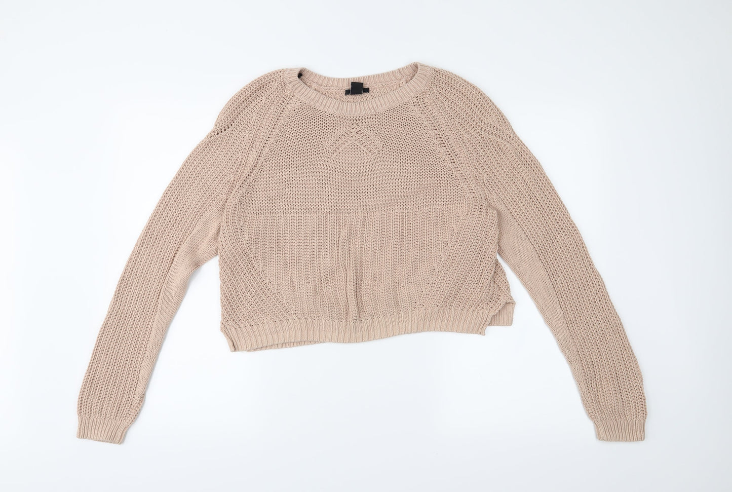 H&M Womens Beige   Pullover Jumper Size M