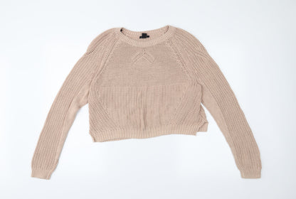 H&M Womens Beige   Pullover Jumper Size M