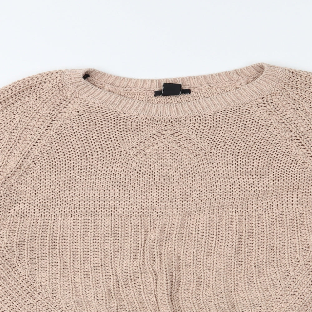 H&M Womens Beige   Pullover Jumper Size M