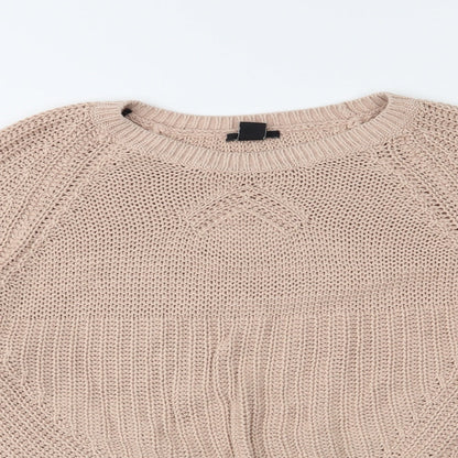 H&M Womens Beige   Pullover Jumper Size M