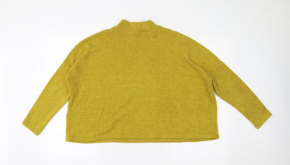 H&M Womens Yellow   Pullover Jumper Size S