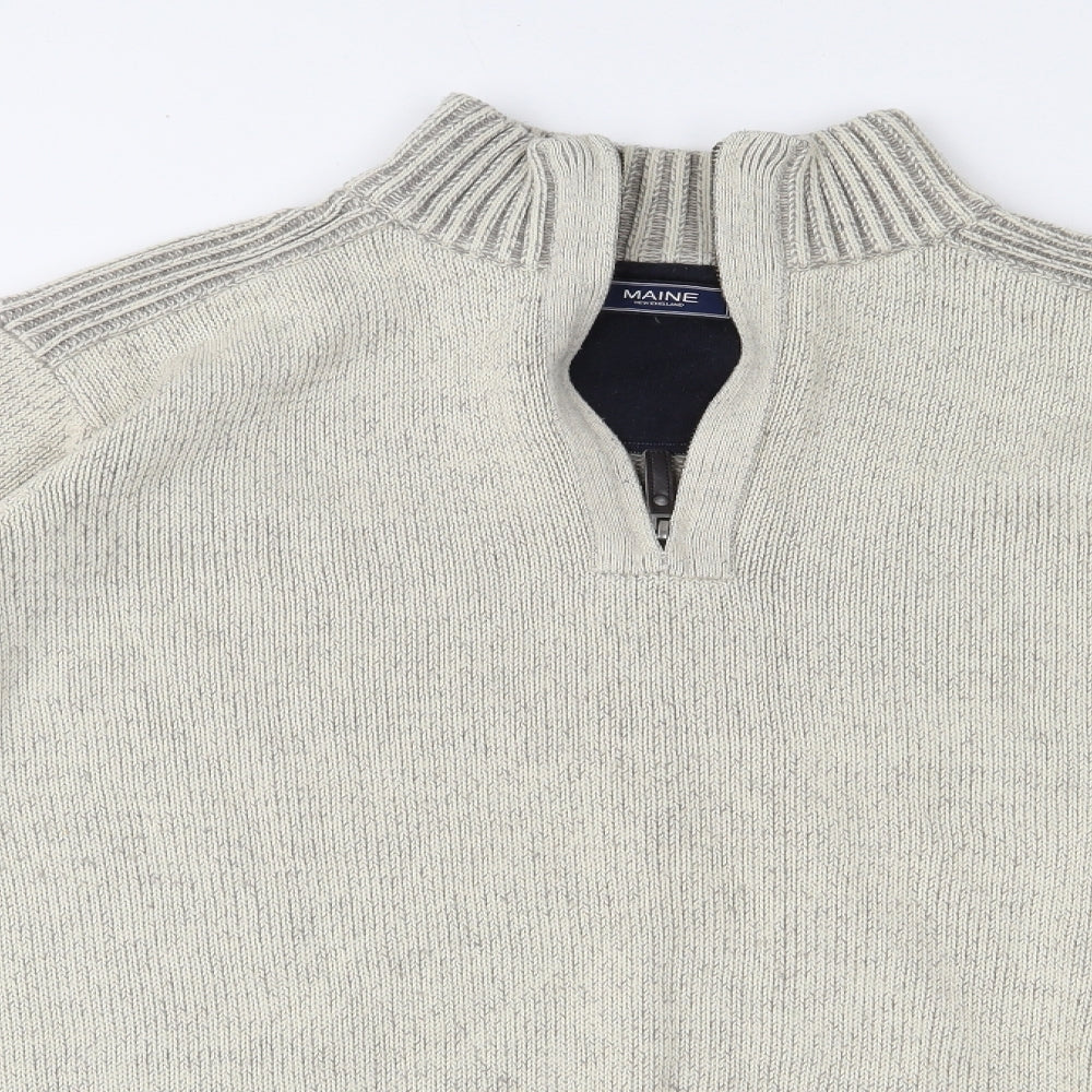 Maine New England Mens Beige   Pullover Jumper Size XL
