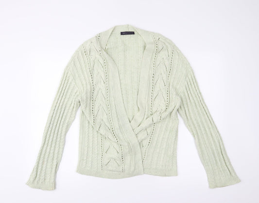 Marks & Spencer Womens Green   Cardigan Jumper Size 14