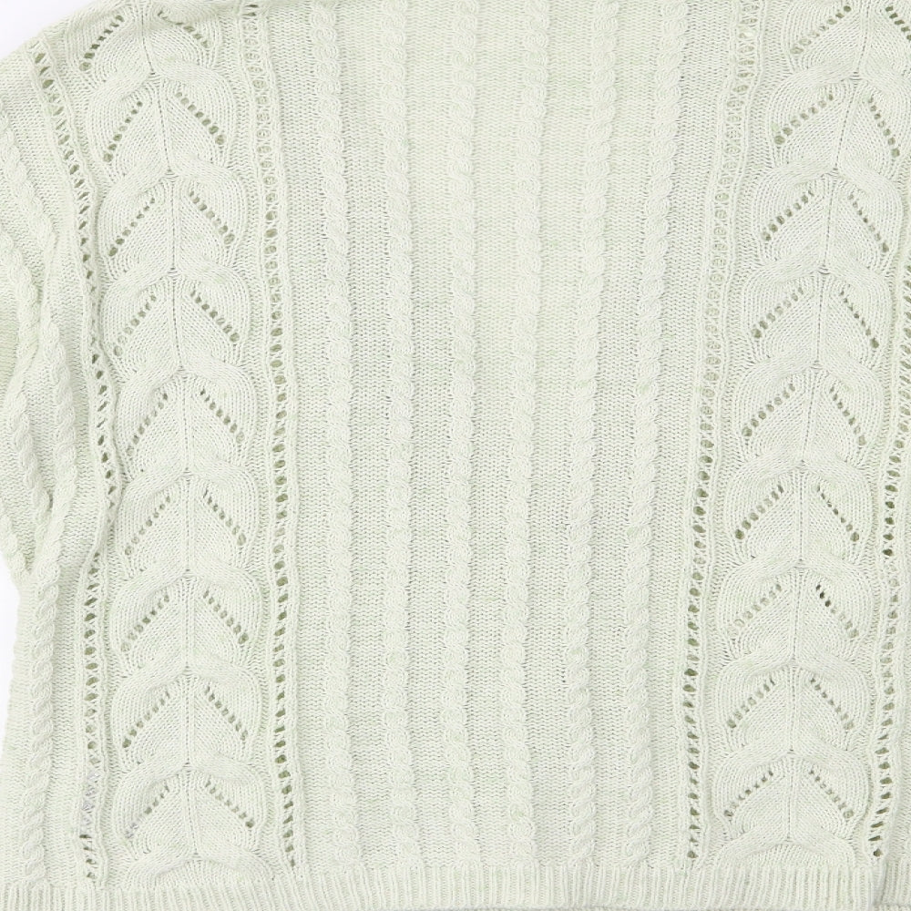 M&S Womens Green   Cardigan Jumper Size 14