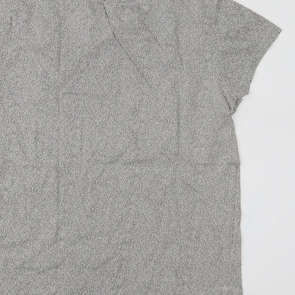 Womens UK Size XS H&M Grey Basic T-Shirt