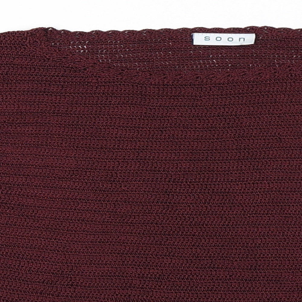 Soon Womens Purple   Pullover Jumper Size 10