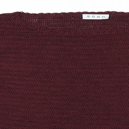 Soon Womens Purple   Pullover Jumper Size 10