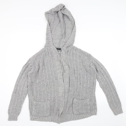 Select Womens Grey   Cardigan Jumper Size M