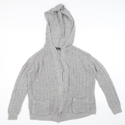 Select Womens Grey   Cardigan Jumper Size M