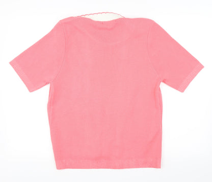 Pare & Natural Womens Pink   Pullover Jumper Size S