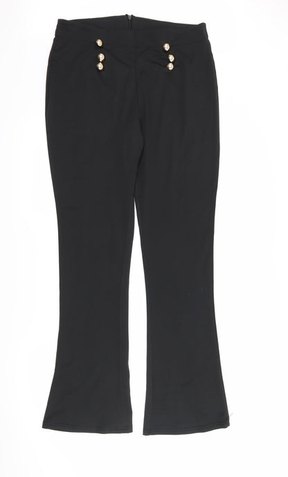 Preworn Womens Black   Trousers  Size 32 L31 in