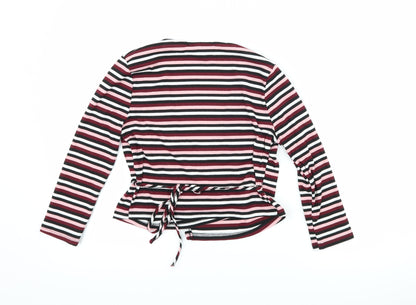 Womens UK Size S FOREVER 21 Pink Wrap T-Shirt