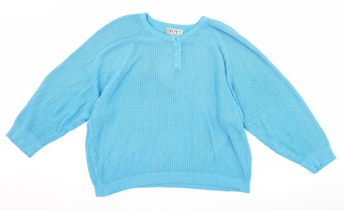 HONEY Womens Black  Knit Pullover Jumper One Size
