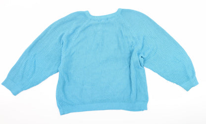 HONEY Womens Black  Knit Pullover Jumper One Size