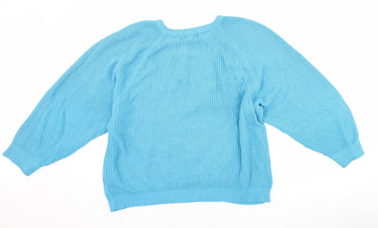 HONEY Womens Black  Knit Pullover Jumper One Size